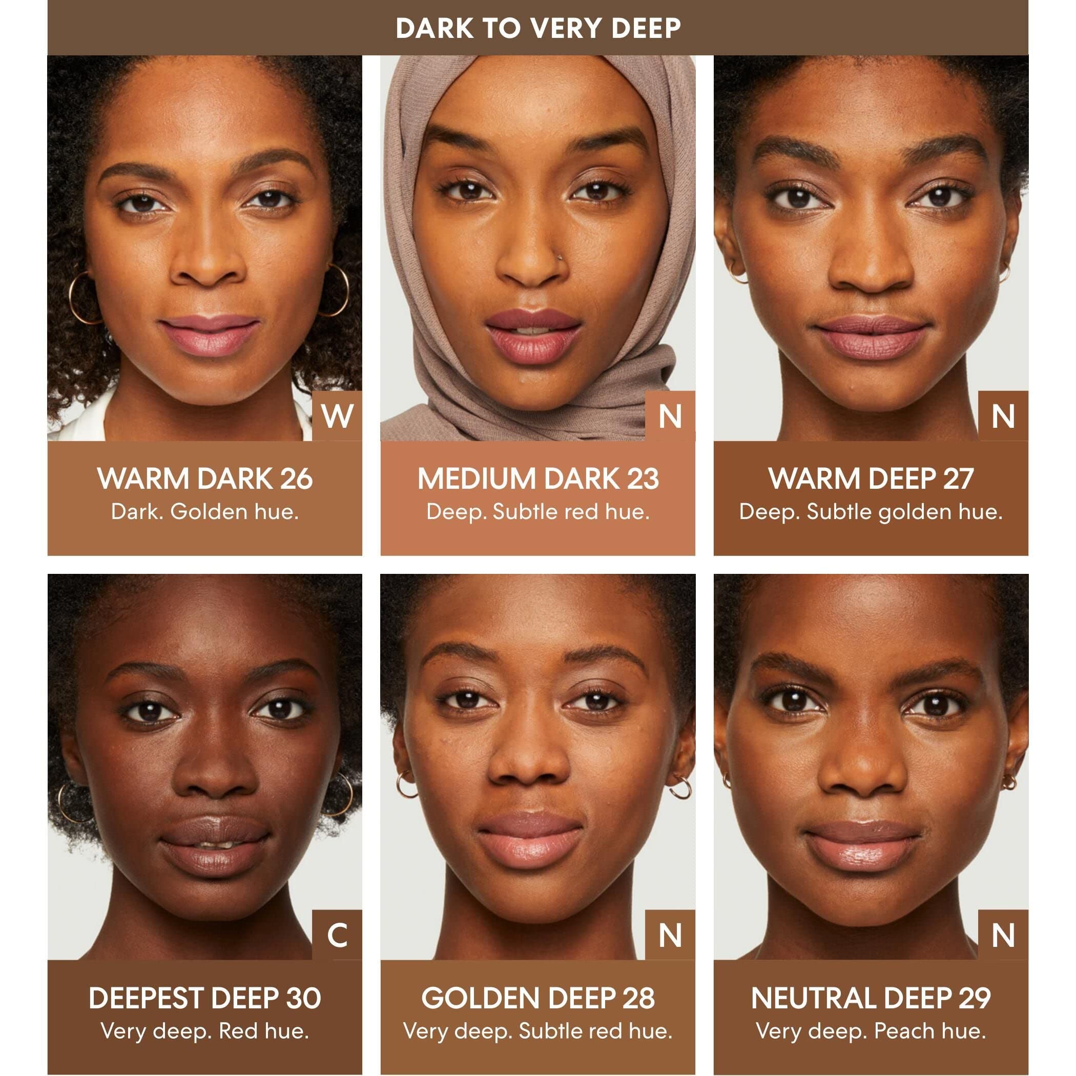 BareMinerals close-up face shot revealing natural, radiant coverage.