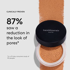 bareMinerals Original Matte Loose Foundation SPF 15 vegan and cruelty-free branding