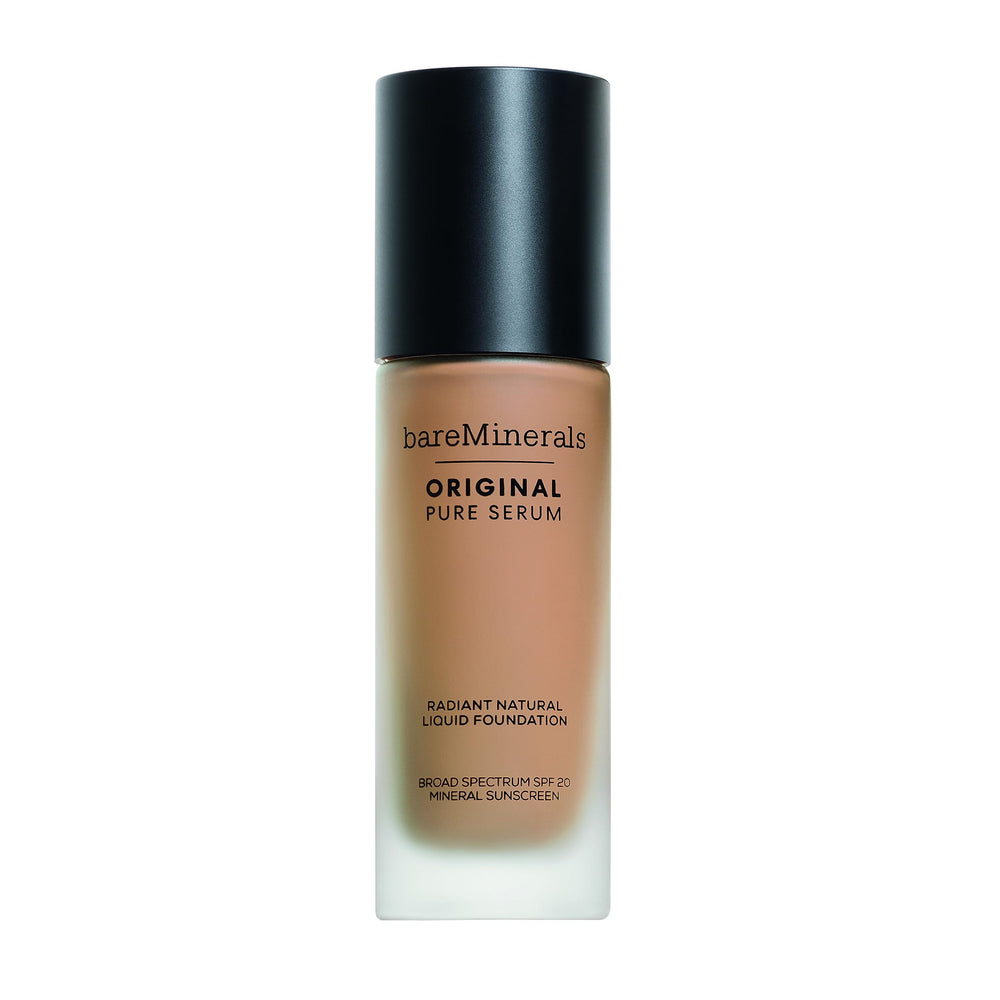 bareMinerals Original Serum Foundation bottle — radiant finish with SPF 20 protection.