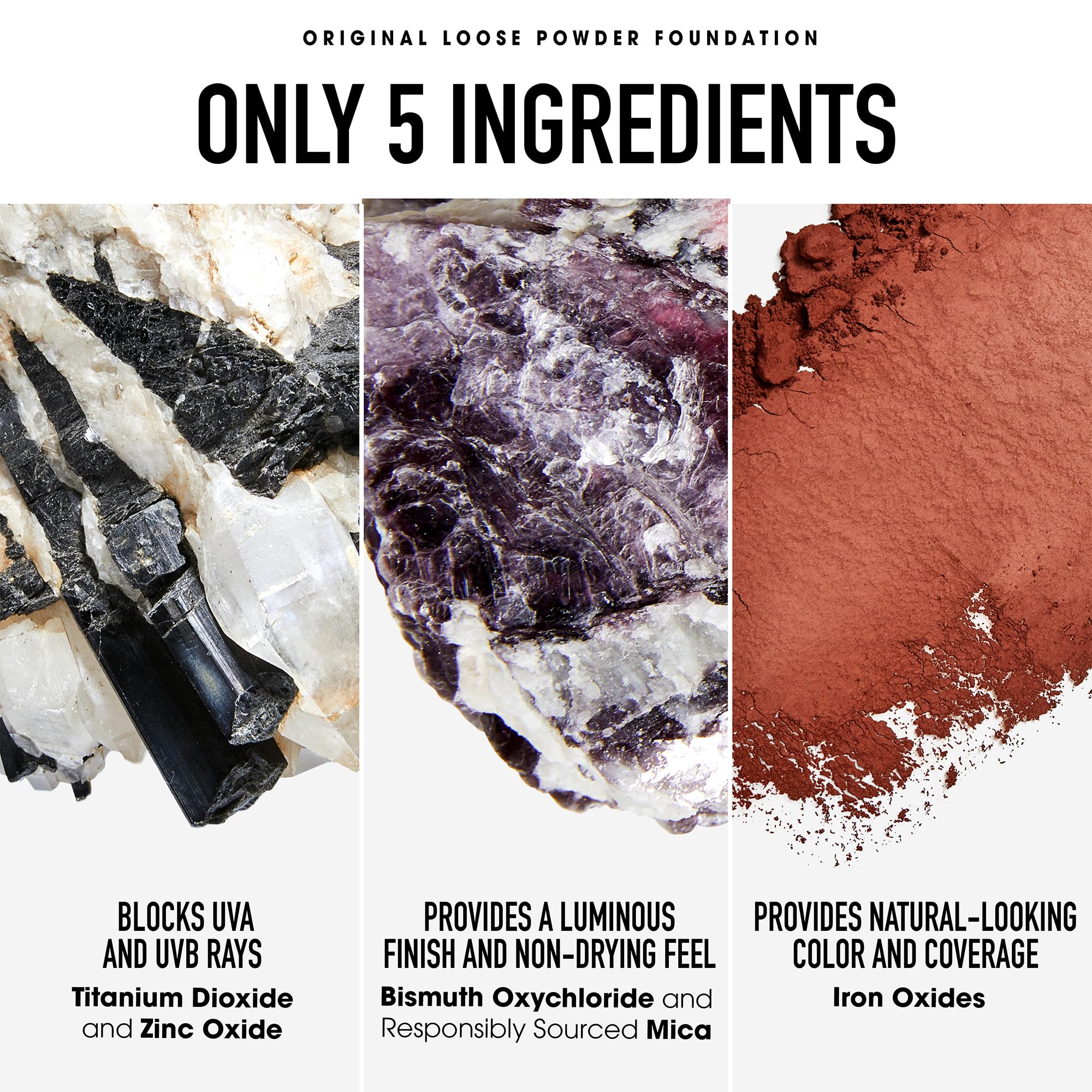 bareMinerals Swirl Tap Buff technique guide demonstrates smooth, buildable coverage.