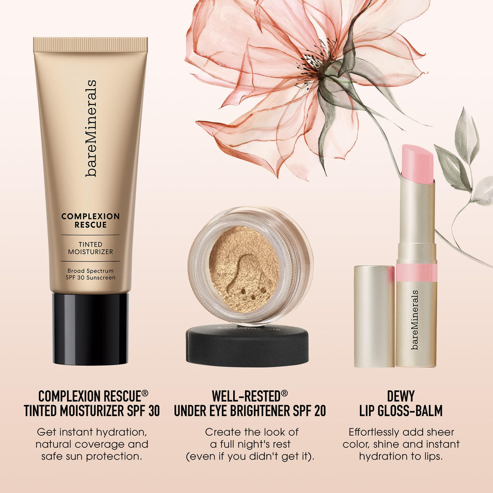 bareMinerals vegan ingredients icon emphasizes clean, cruelty-free formula.