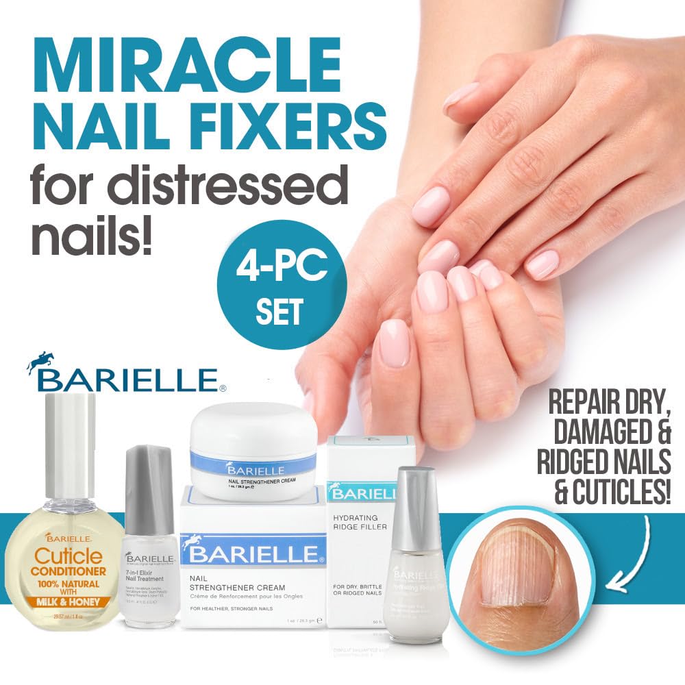 Barielle 7-in-1 Elixir Nail Treatment in use for multi-benefit care