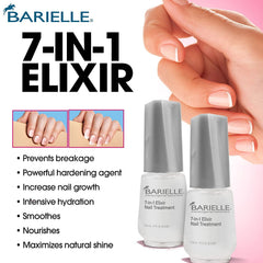 Barielle Nails before and after treatment close-up showing improved appearance