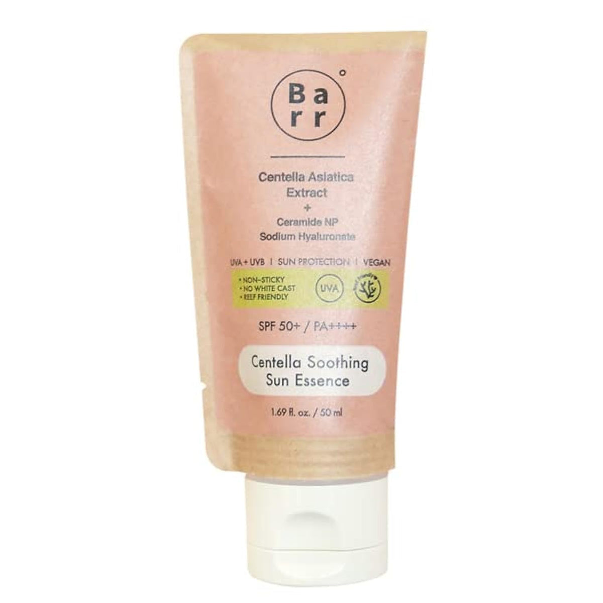 Barr Centella Soothing Sun Essence bottle, non-sticky sun protection for daily use