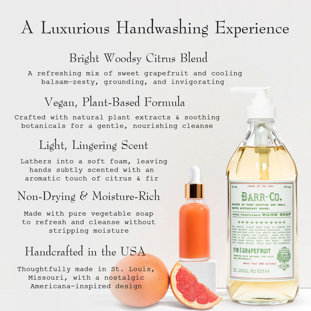 BARR-CO hand soap pump enables easy lather and quick rinse