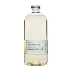 BARR-CO hand soap refill bottle pour showcases citrus and balsam for a refreshing wash