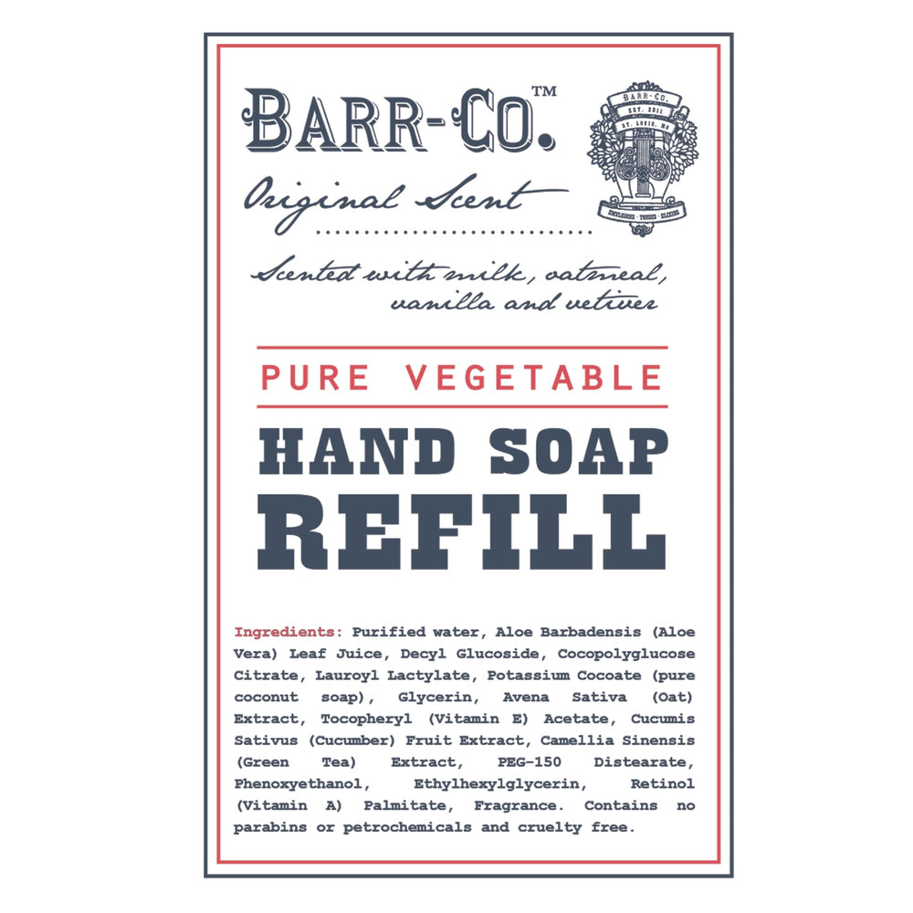 BARR-CO original scent shown for daily handwashing routines.