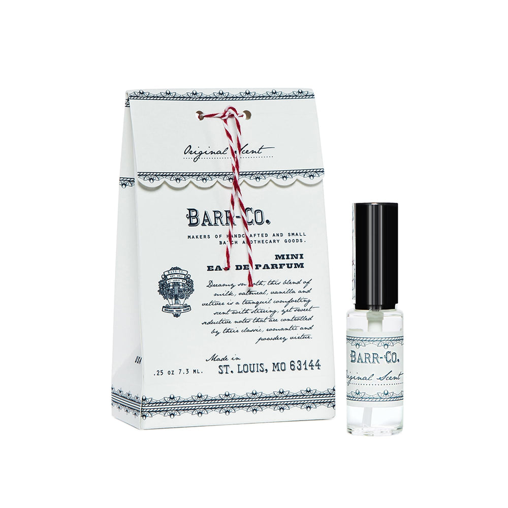 Barr-Co Original Scent mini bottle; vanilla aroma for on-the-go fragrance.