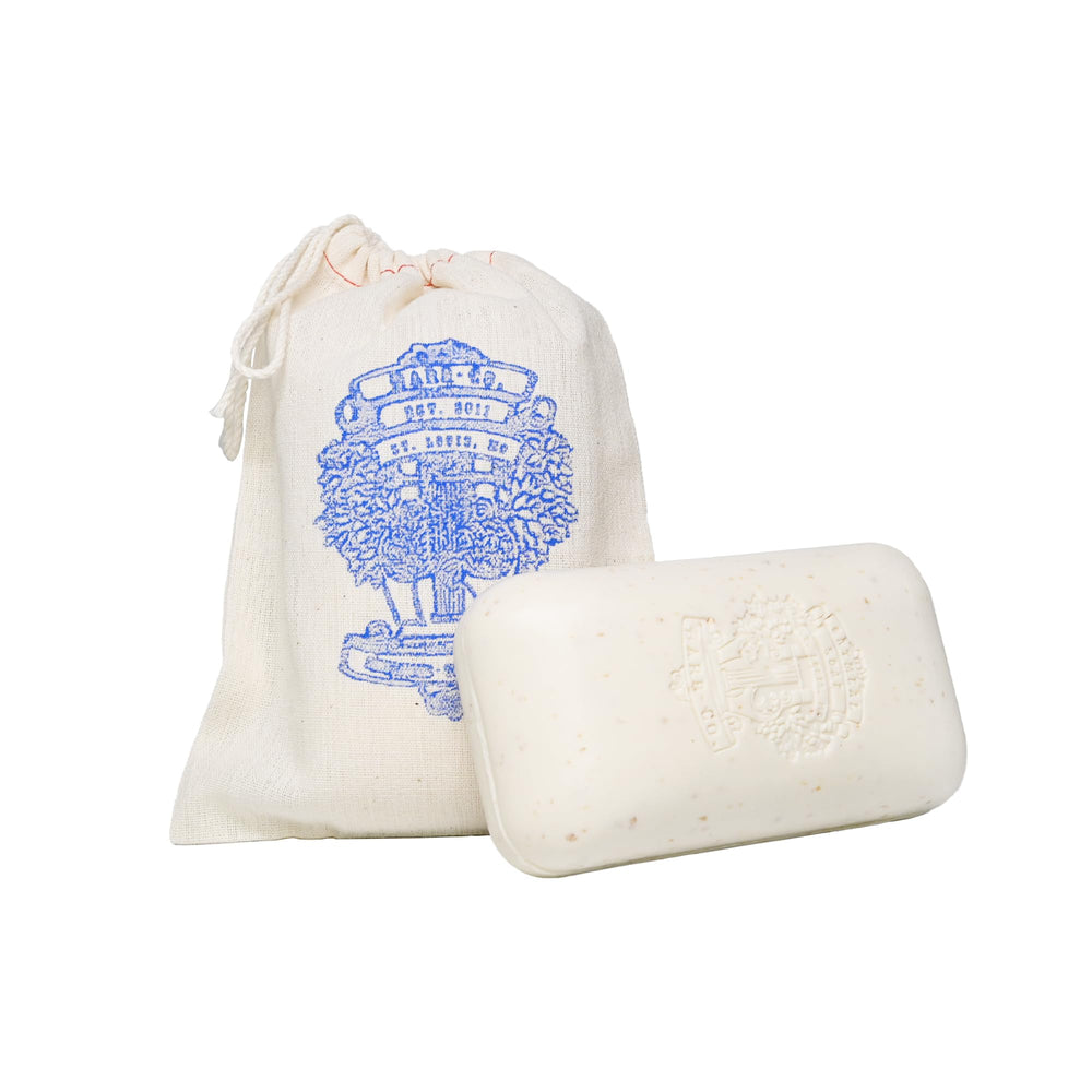 BARR-CO Original Scent Oatmeal Saddle soap block, triple-milled for lasting use