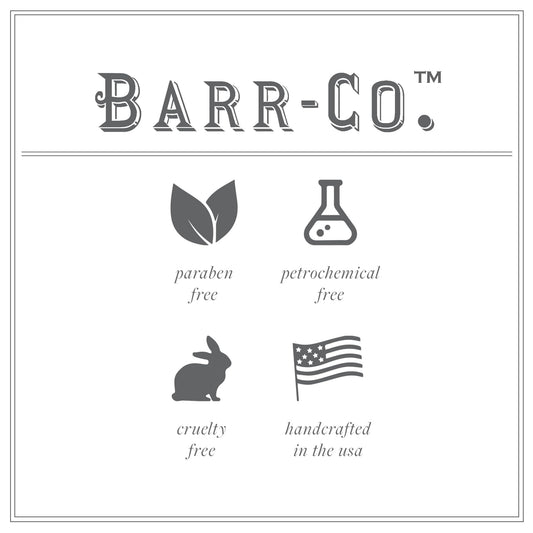 Barr-Co Original Scent vanilla application on skin highlighting creamy aroma.