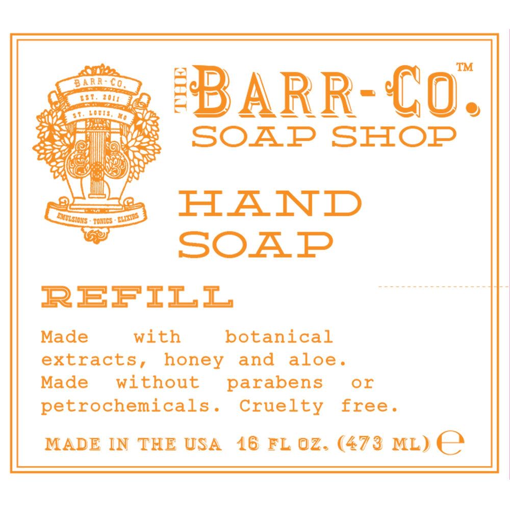 BARR-CO Refill packaging ready for everyday bathrooms and kitchens