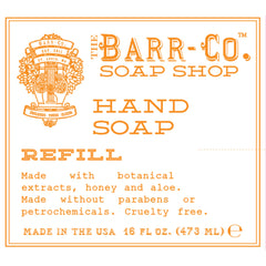 BARR-CO Refill packaging ready for everyday bathrooms and kitchens