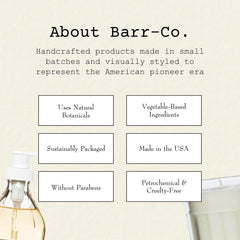 Barr-Co Reserve bath salts offer muscle relaxation after a long day.
