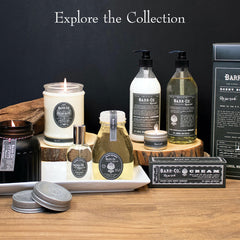 Cozy bath setup featuring Barr-Co Reserve Bubble Bath Elixir for unwinding.