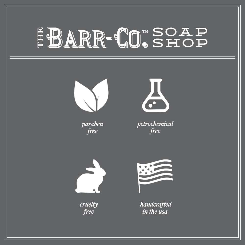 BARR-CO Sugar & Cream label close-up highlights vegan plant-based ingredients.