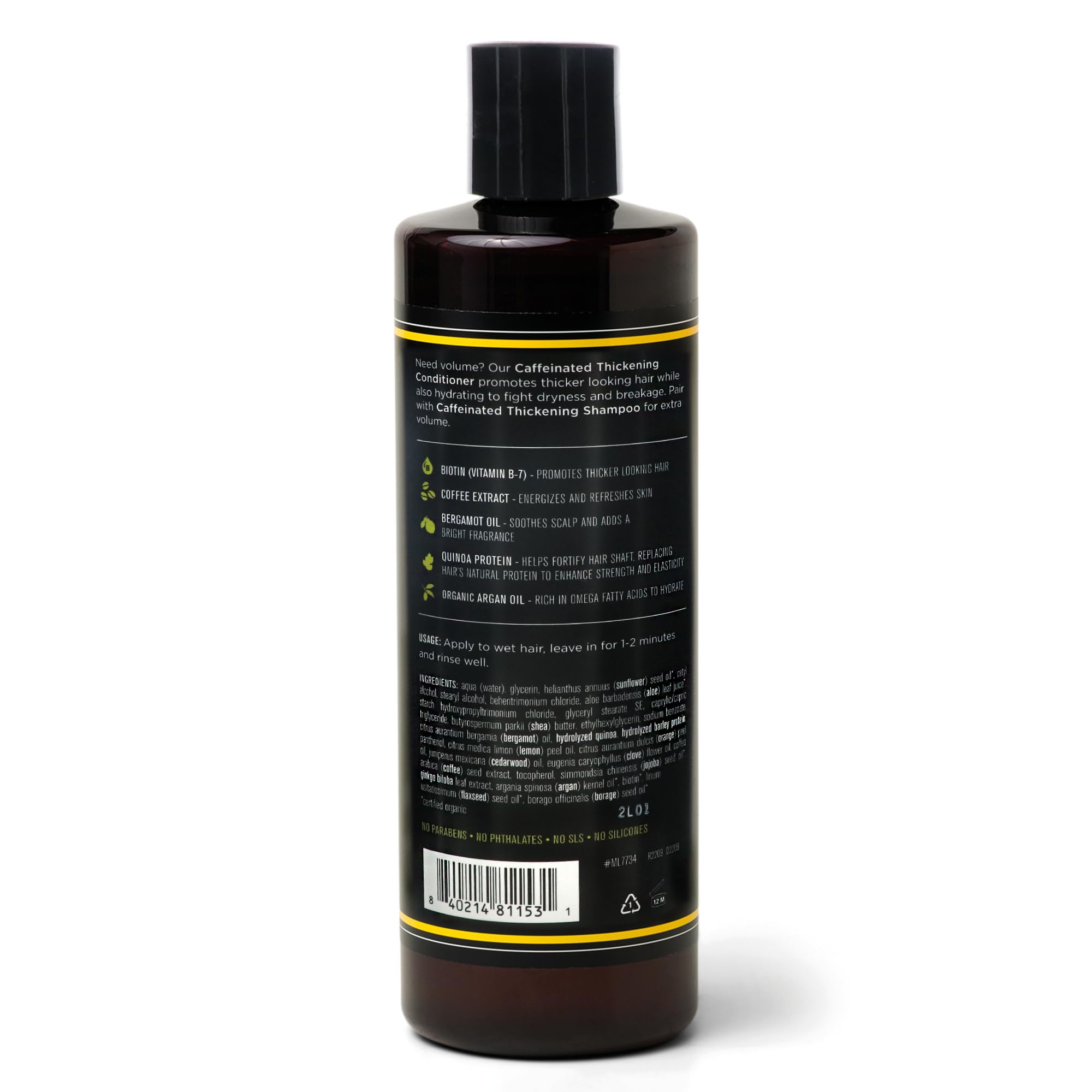 Barrel & Oak citrus-scented conditioner cap close-up