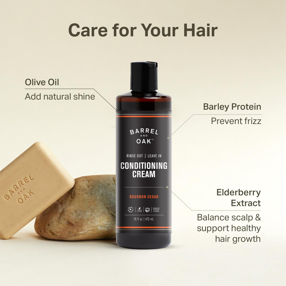 Barrel & Oak vegan cruelty-free grooming ritual packaging imagery
