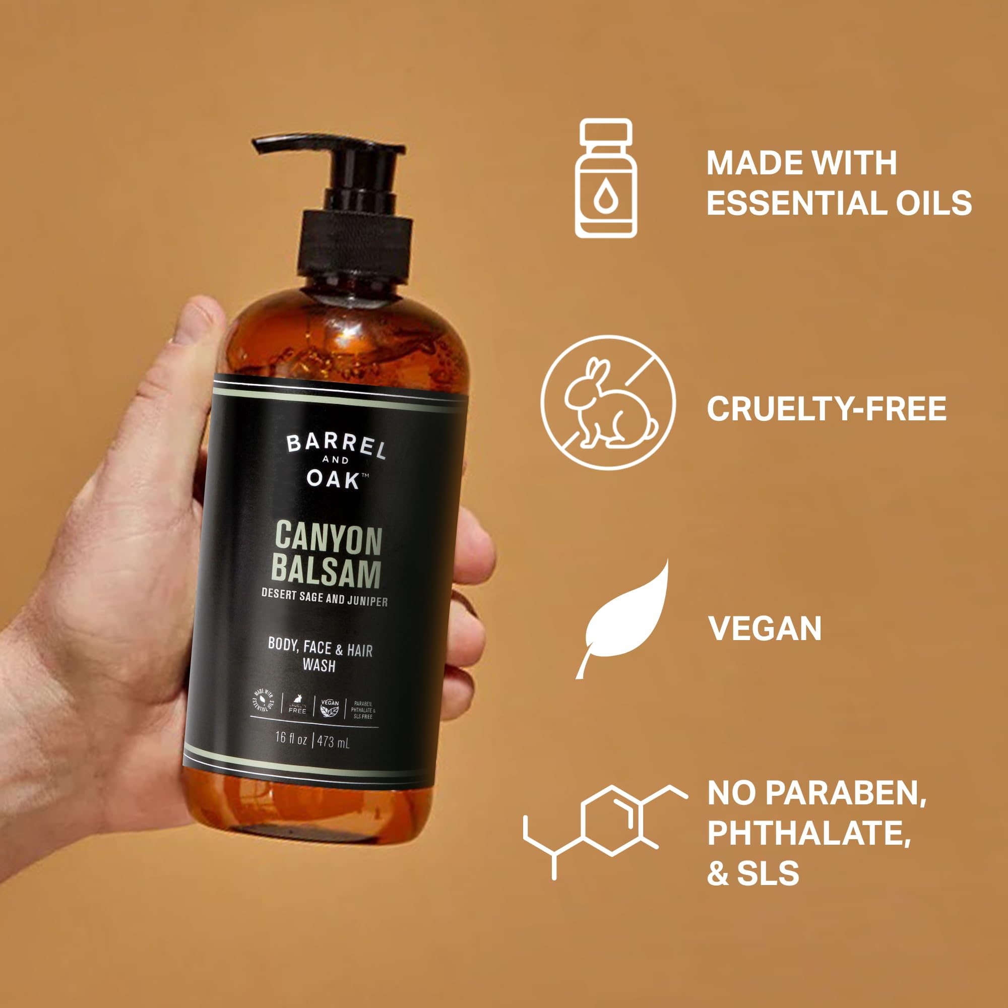 Barrel & Oak Canyon Balsam scent label on packaging