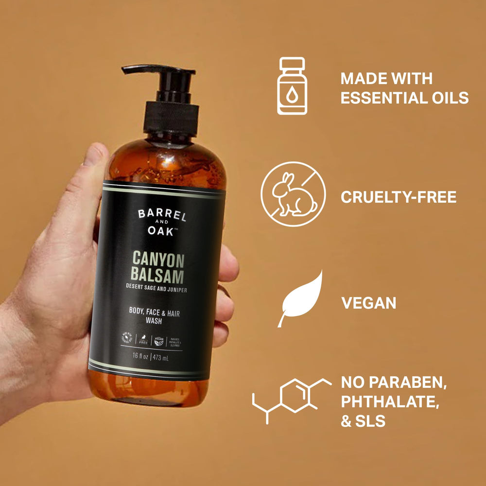 Barrel & Oak Canyon Balsam scent label on packaging