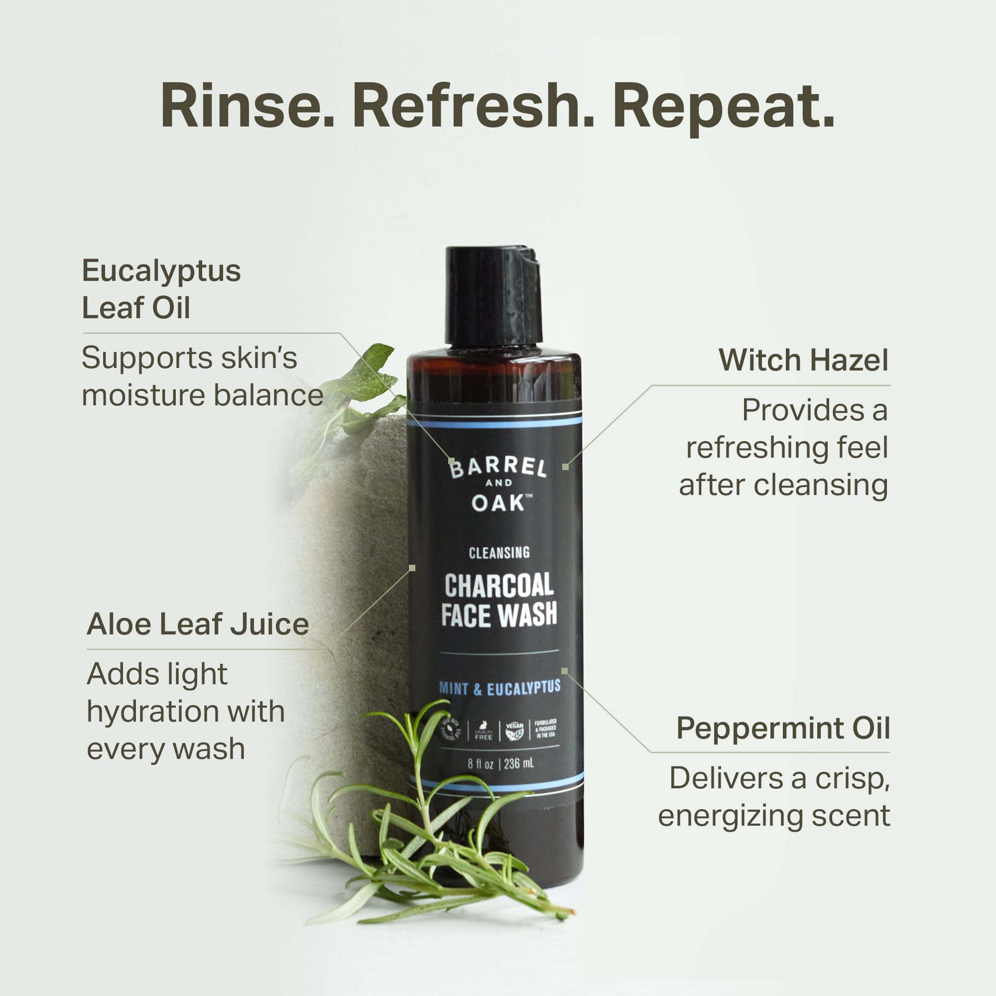 Charcoal face wash close-up highlighting cleansing power