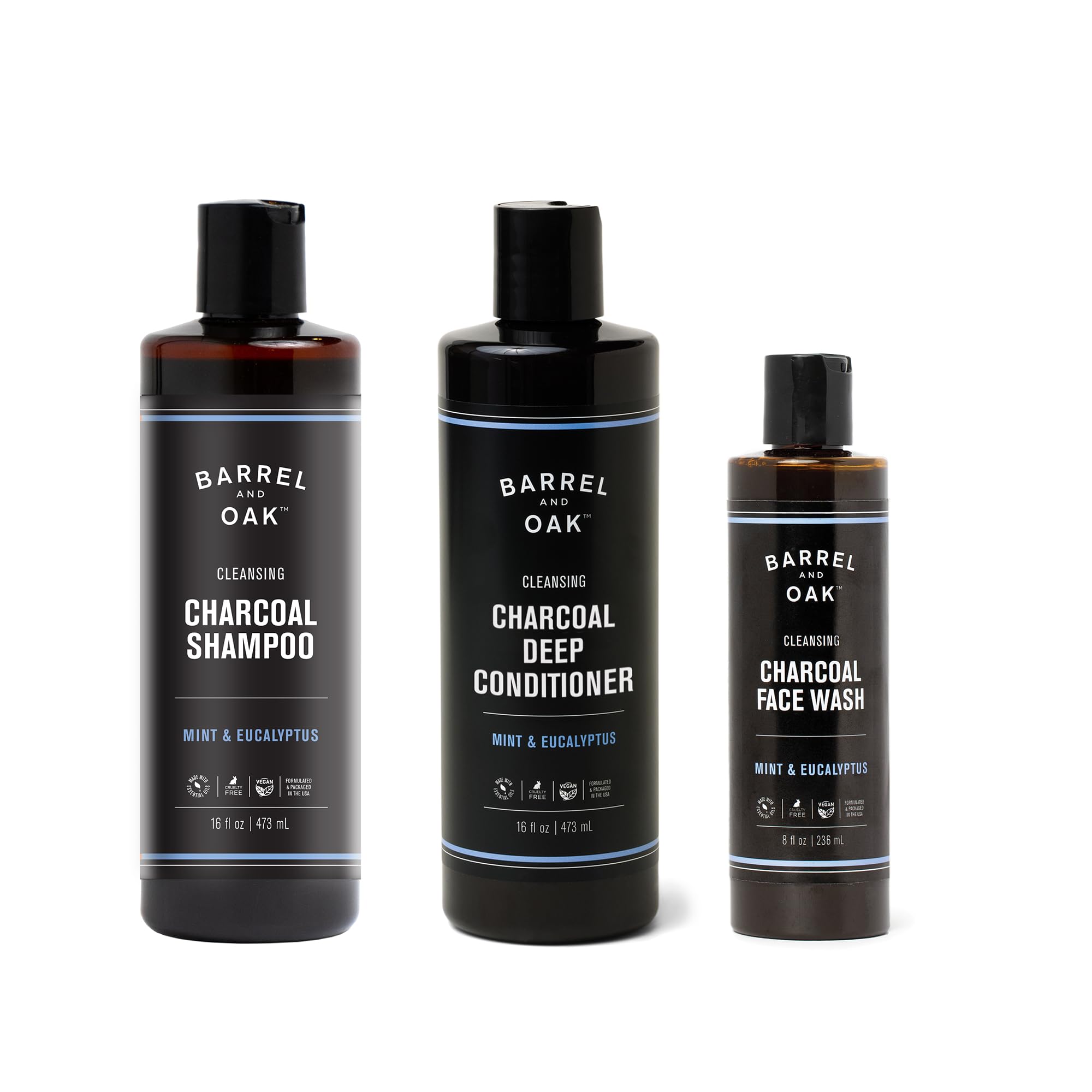 Barrel & Oak Face Wash bottle for refreshing daily cleanse