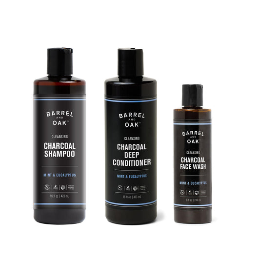 Barrel & Oak Face Wash bottle for refreshing daily cleanse