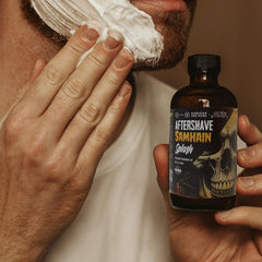 Barrister and Mann Hallows grooming ritual image emphasizing quick absorption and nourishment.