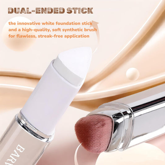 Barvena foundation stick with brush closeup for precise blending