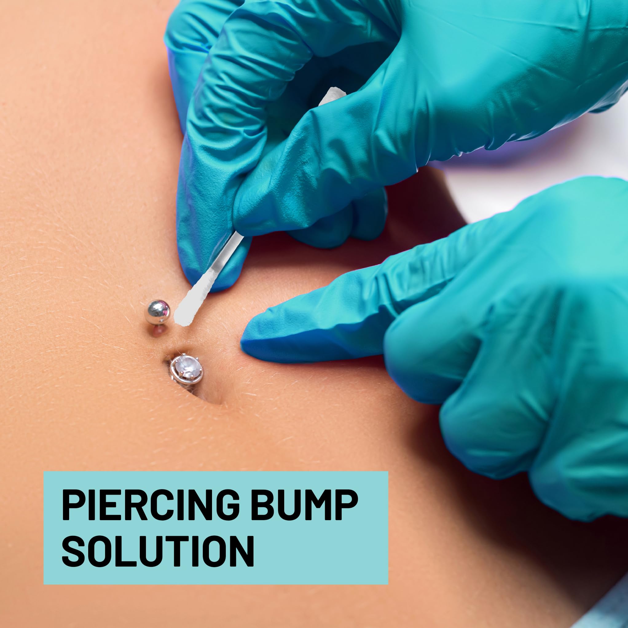 BASE LABORATORIES belly button piercing swab for quick cleansing