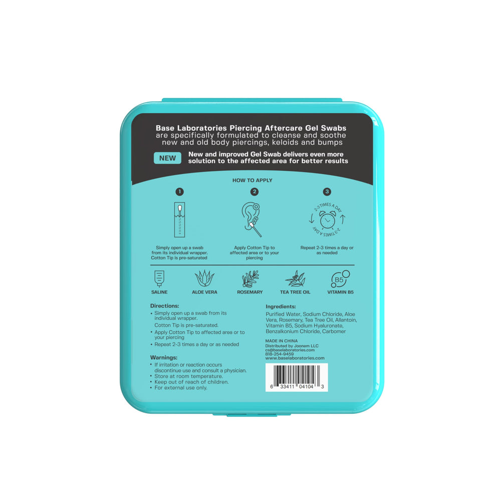 BASE LABORATORIES on-the-go healing swab for all piercings