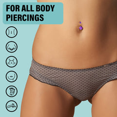 BASE LABORATORIES saline piercing-cleaner swab for nose, soothing cleansing