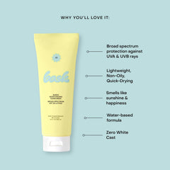 Bask Suncare SPF 30 lotion absorbs instantly with a sheer rub-in
