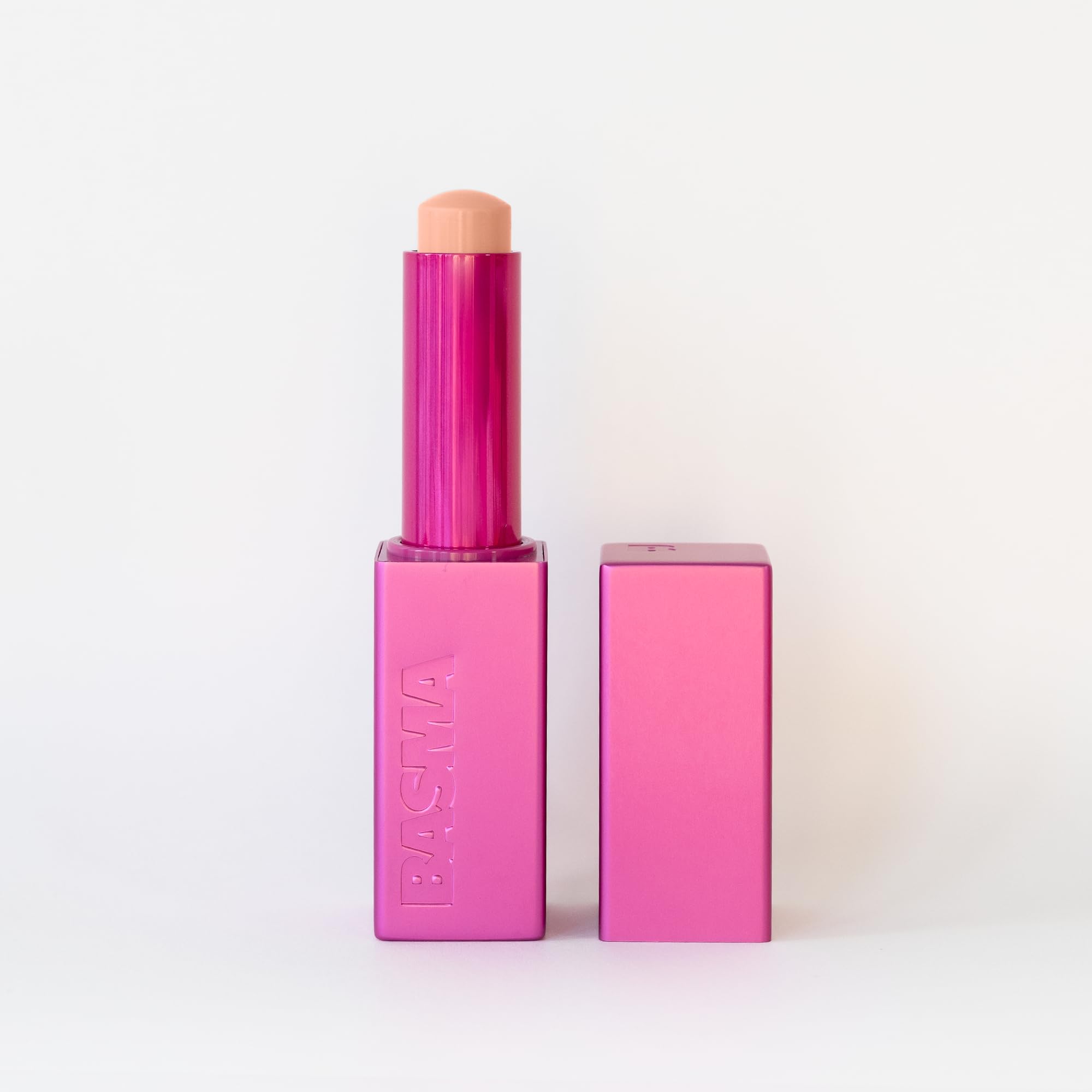 Basma Beauty Foundation Stick application for seamless, skin-like finish.