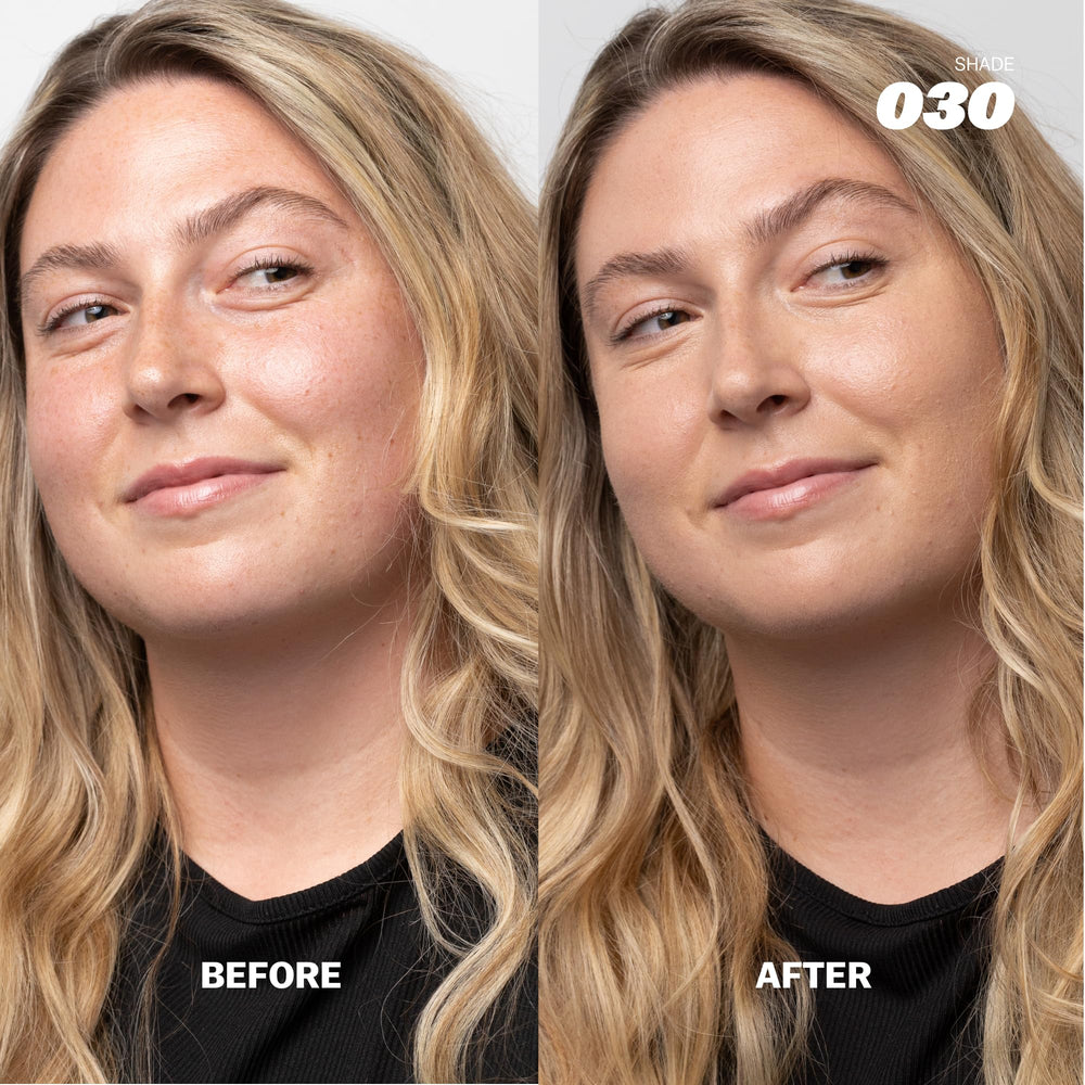Basma Beauty Foundation Stick's skin-friendly texture blends without emphasizing texture.