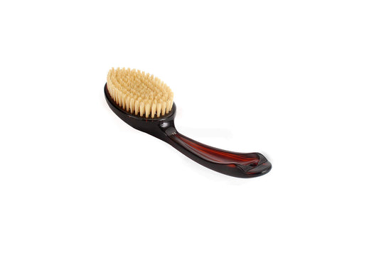 Bass Hair Doc Wet Dry Brush with boar bristles for gentle exfoliation