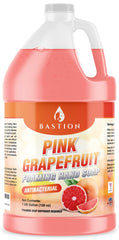Bastion Pink Grapefruit foaming soap pours smoothly for mess-free refills.
