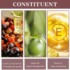 Batana Oil repairing brittle hair and reducing breakage.