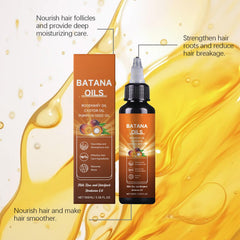 Daily care routine with Batana Oil for healthier-looking hair.