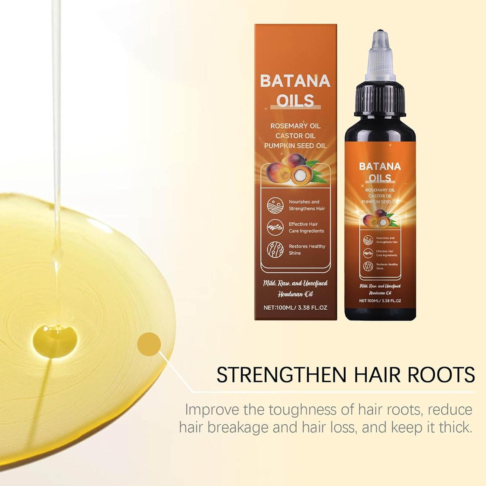 Damage-protecting Batana Oil helps reduce breakage and dryness.