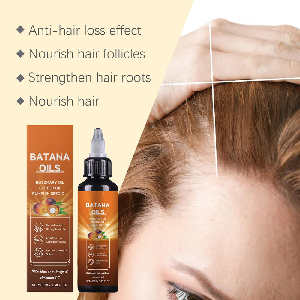 Silky, soft hair with Batana Oil offers a shiny finish.