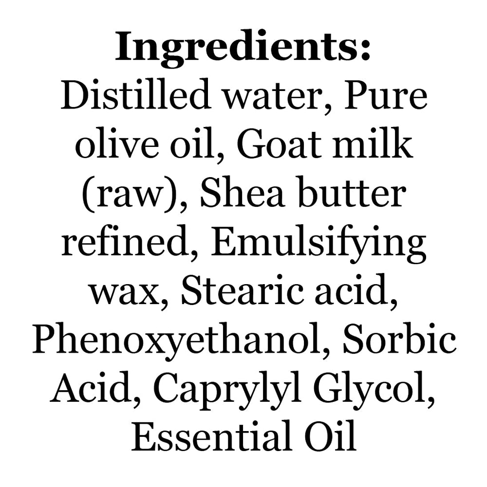 Bates Family Farm Goat Milk Lotion natural fragrances option with peppermint and lavender.