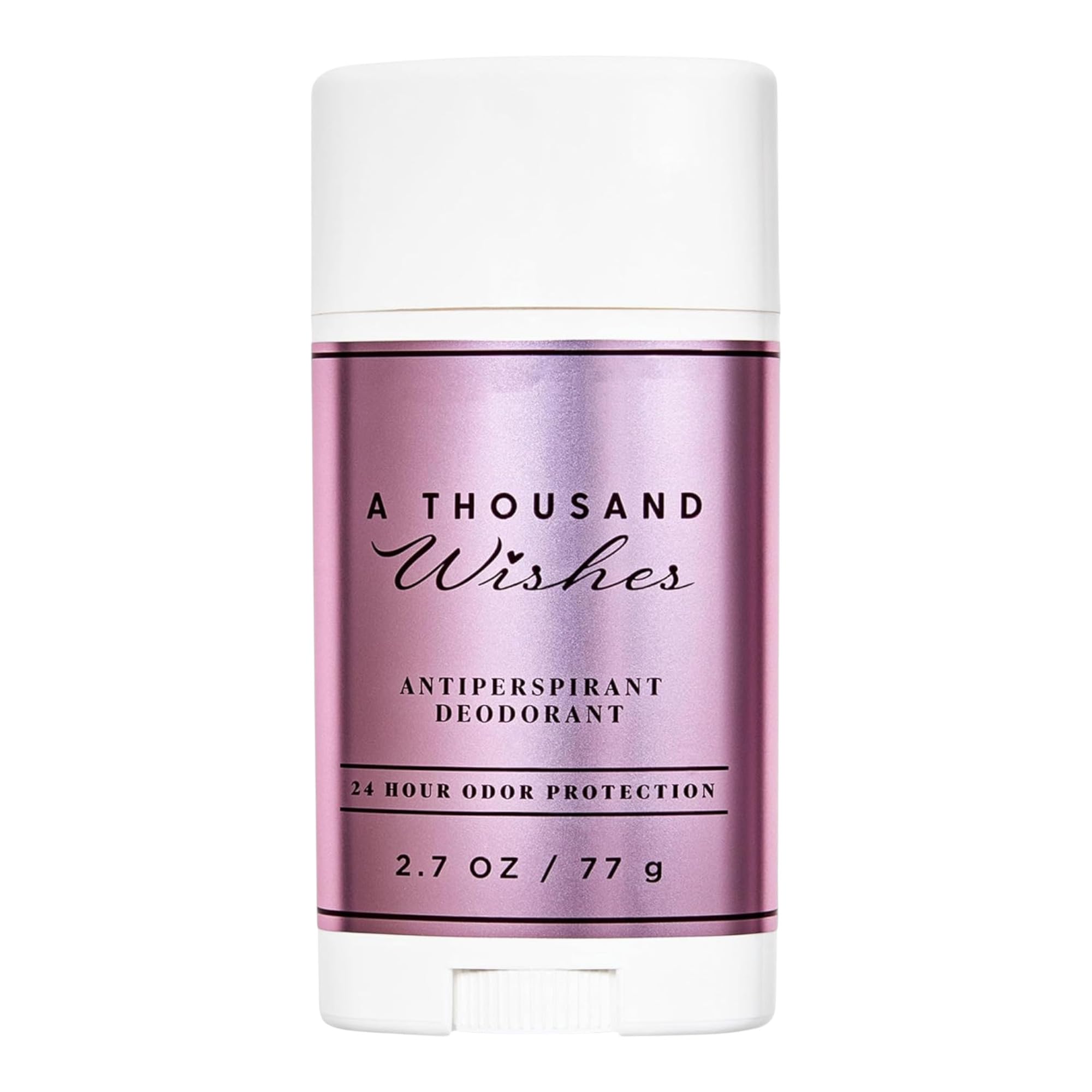 Bath & Body Works A Thousand Wishes antiperspirant stick provides all-day dryness with a light fragrance.