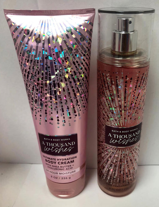 Bath & Body Works A Thousand Wishes fine fragrance mist bottle for daily refreshing scent
