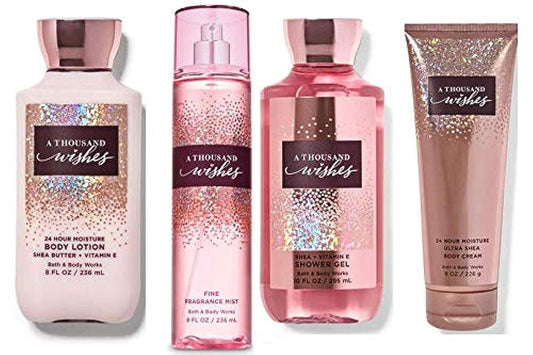 Bath & Body Works A Thousand Wishes gift set, full-size collection for gifting and everyday fragrance