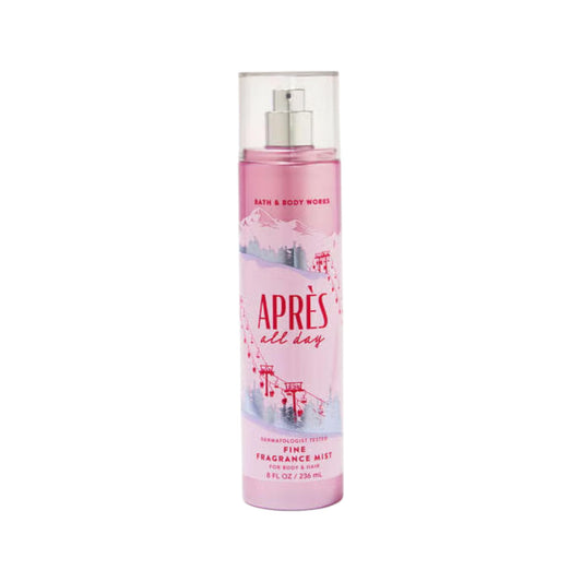 Bath & Body Works Après All Day fragrance mist bottle for quick scent refresh.