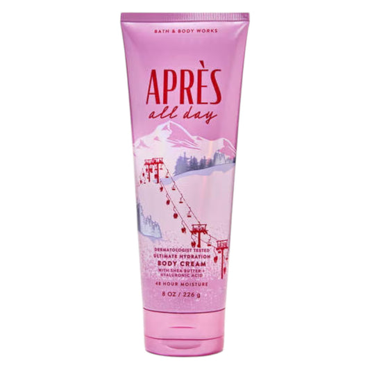 Bath & Body Works Après All Day Ultimate Hydration Cream jar delivers lasting moisture.