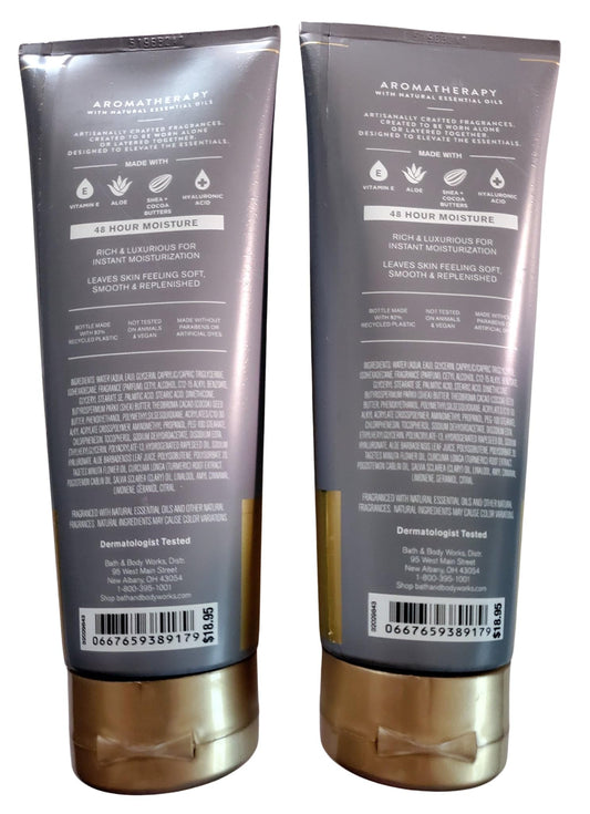 Bath & Body Works Aromatherapy Black Tea cream texture close-up for rich daily moisture