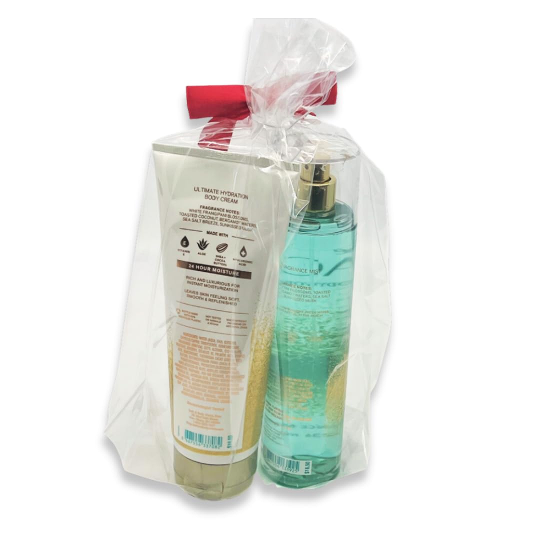 Bath & Body Works At the Beach ingredients note highlighting scent notes and vibe.