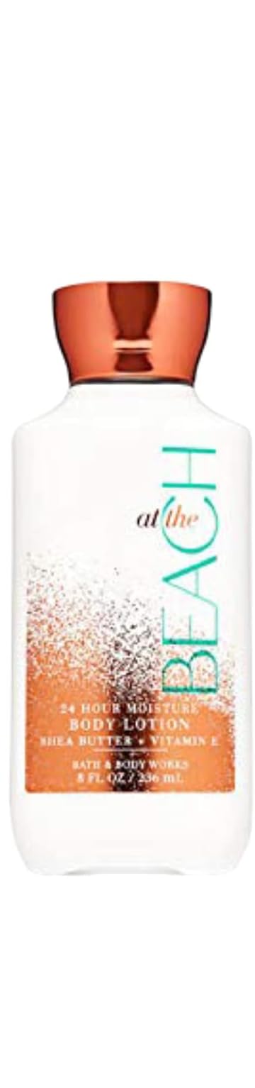 Bath & Body Works At The Beach lotion bottle offering lasting hydration for daily skin comfort.