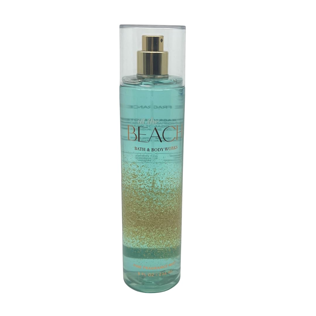 Bath & Body Works At the Beach seaside mood graphic evoking a beach day feel.